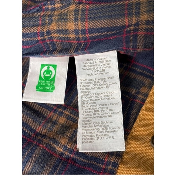 J.Crew Jacket Men's L Brown Canvas Work 100% Cotton Authentic Outerwear - Picture 3 of 6